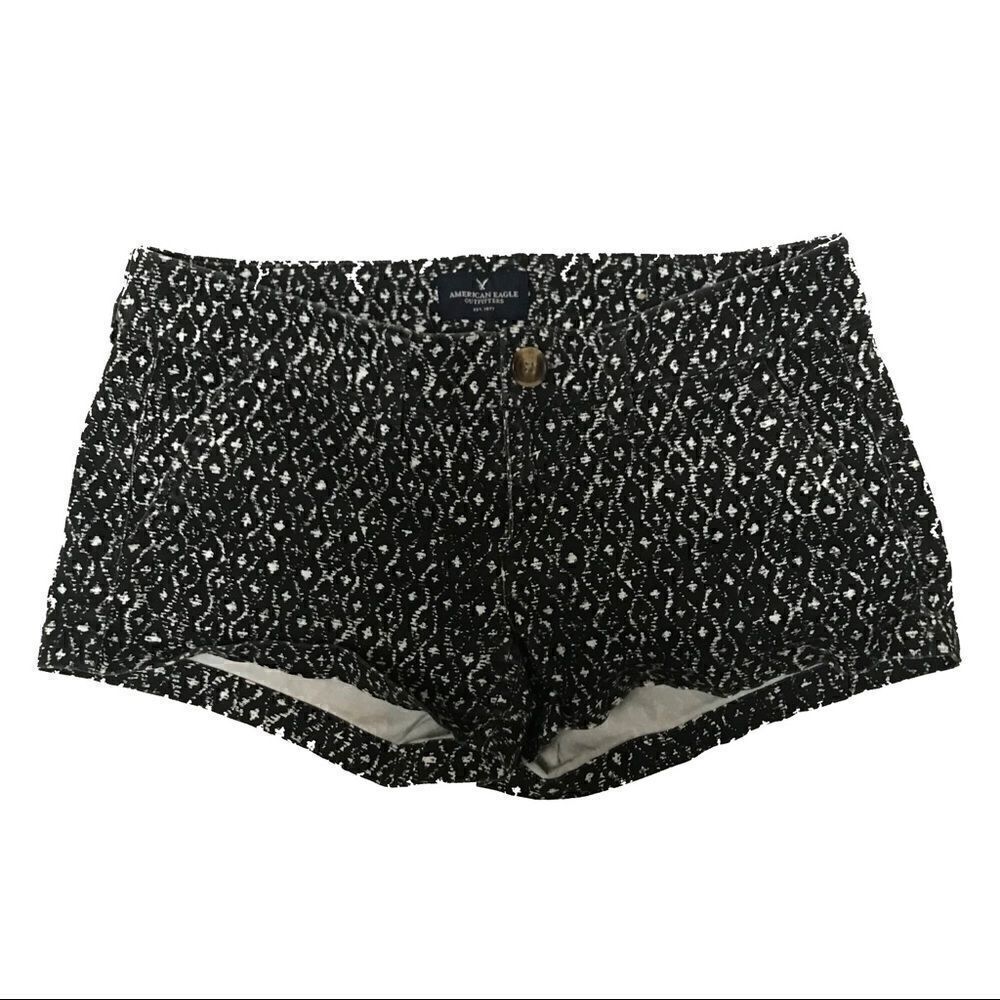 American Eagle Outfitters Y2K stretch printed Shorty cheeky micro shorts 2